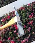 Heavy Duty Pick Mattock Hoe Tool For Digging And Breaking Ground With Stainless Steel Blade And Solid Wood Handle