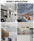 Images of Two Pack 2 Foot LED Shop Lights 30W 3000 Lumen 6500K Daylight Ultra Bright T8 Linkable Ceiling Fixture installed in various settings