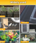 Bad Ass Galvanized Hardware Cloth 8 X 10 Feet Quarter Inch Mesh 23 Gauge Chicken Fence Wire for plant protection and gutter guards.