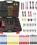 110 Pcs Automotive Circuit Test Lead Kit With Multimeter Probes Back Probe Kit Alligator Clips Relay Wire Connectors Electrical Test Set visible