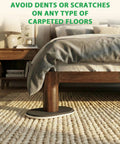 Extra Large Furniture Sliders For Carpet And Hardwood Floors 9.5 Inch Heavy Duty Reusable Moving Pads under bed leg on carpet