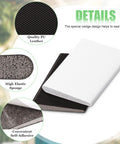 Six Pack Self-Adhesive Door Corner Seals, Gap Filler Seal Strips Weather Stripping Draft Stopper in white and brown