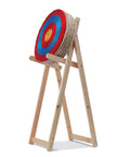 Adjustable Archery Target Stand For Straw Target Bags Garden Practice Pine Wood Portable And Sturdy