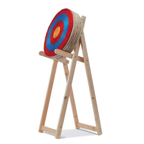 Adjustable Archery Target Stand For Straw Target Bags Garden Practice Pine Wood Portable And Sturdy