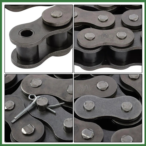 Grab A Fresh 10 Foot Heavy Duty Roller Chain Kit With Connecting Links Perfect For Sugar Mills And Construction Jobs That Needs Serious Grit And Long Term Stability Without The Hassle. 100 steel roller chain links