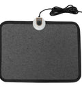 Under Desk Heated Floor Mat With 55W Power, 7 Temperature Settings, And A Comfy Foot Warmer Pad For Home Office Comfort