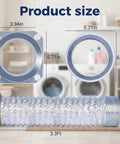Magnetic Dryer Vent Connector Kit 4 Inch With Quick Connect duct hose and clamps dimensions in laundry room setting