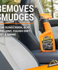 Get Your Ride Looking Sharp With This Multi Purpose Car Cleaner Spray In 16 Fl Oz on car seat, tackling tough dirt and grime.