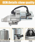12V Electric Starter Motor With 14 Teeth For 420cc Generators Including Honda GX390 GX340 XP16HPE XP18HPE GP Series