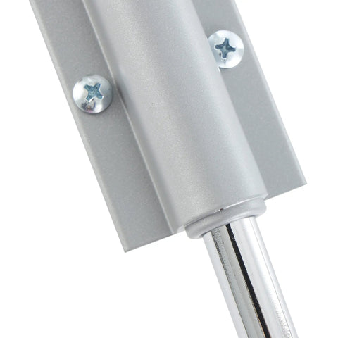 12 Inch Metal Sliding Wardrobe Closet Rod With Easy Access Out Slide Chrome Finish Includes Installation Hardware For Quick Install Ideal For Small Closets Or Laundry Rooms Makes Storing Clothes Fast No Fuss, close-up mount
