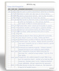 All In One Daily Activity Log Notepad for Boss Level Office Productivity and Task Tracking, 8.5 x 11, with handwritten notes.