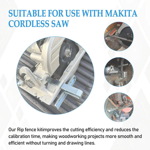 Rip Fence Kit For Circular Saw Offering Straight Shooting Guide Alignment No Drama Setup Killer Cut Results And Heavy Duty Power Tool Upgrade For Dedicated Woodworkers with Makita cordless saw.