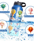 50 Piece Hot Air Balloon Sticker Pack For Teens And Creative Vibes Waterproof Vinyl Balloons Stickers Set For Laptops Journaling
