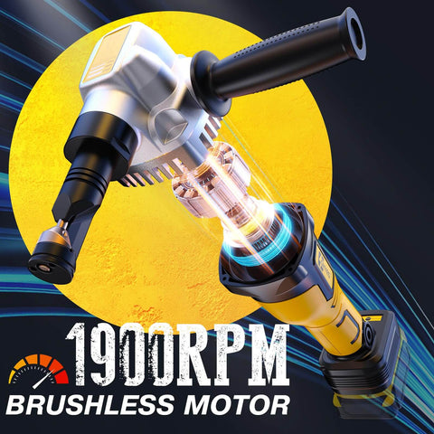 Beast Of A Cordless Metal Nibbler With Brushless Motor For 20V Max Battery 16 Gauge Metal Cutting Stainless Steel And Aluminum Variable Speed With Assist Handle Includes 2 Blades Battery Not Included