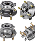 AWD 4-Piece Wheel Bearing Hub Kit For Mitsubishi Lancer 2008-2015 Front And Rear 5-Bolt Hubs With Encoder ABS Includes Driver And Passenger