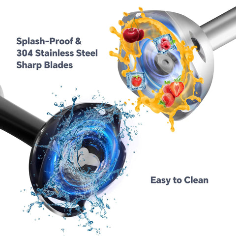 Badass Cordless Hand Blender With High Octane 400 Watt Motor And Dual Speed Controls For Effortless Soup Pureeing And Smoothie Blending Featuring Heavy Duty Stainless Steel Blades Plus Leak Proof Bpa Free Build with 304 stainless steel blades and splash-proof design.