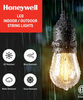 Close-up of wet LED bulb from 48 Ft Outdoor String Lights With 15 Waterproof LED E26 Bulbs Commercial Grade Patio Cafe Lighting