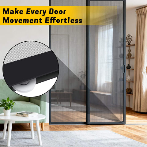 Sliding door with Spring Tension Screen Door Rollers 8 Pcs Replacement Kit for Sliding Doors 1 Inch Wheels Fits B638 B687 B639
