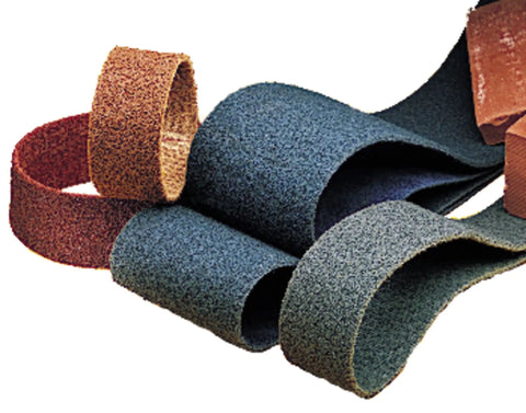 Surface Conditioning Scrim Backed Belt SC-BS A O Medium 1/2 in x 18 in Abrasive Belt for Blending Deburring Finishing Low Loading and Cool Running 20 Per Case multiple angles pile