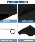 Heavy Duty Black Dust Collection Bag With Zipper And Steel Wire Outlet For Miter Saw Belt Sander Edge Planer shows zipper and durable fabric.
