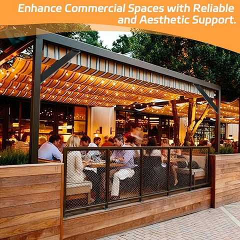 Beefy 45 Degree Angle Gazebo Bracket Set Heavy Duty Pergola Connector Braces Inside Mount For Gazebos And Patios 4 Pack Sturdy Wooden Post Support For Logs Cabins Backyard
