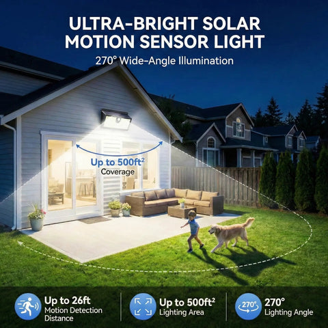 Dang Bright 452 Led Solar Flood Lights Outdoor Featuring Long Range Motion Detection And Three Versatile Modes Ip65 All Weather Security Lighting For Yard Garage Two Pack