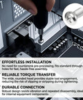 Heavy Duty M5 X 20Mm Pan Head Machine Screws 30 Pc Set 304 Stainless Steel Phillips Cross Drive in use for assembly.