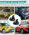 Image of Heavy Duty 2 Pack Rear Hub Bearing And Abs Speed Sensor 58980B2050 for Kia Soul 2014-2019 and Soul EV.