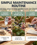 Pruner Lubricant For Garden Tools, Hedge Trimmer Oil For Blades, Pruning Shears Oil, Keeps Pivot Joints Smooth And Slick, Reduces Friction, Protects Exposed Metal, 1 Fl Oz applied to pruning shears