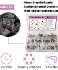 Electric Motor Carbon Brushes Set Of 60 Pcs In 10 Sizes For Power Tools Repair And Maintenance Fits Angle Grinders Electric Hammer Drills Circular Saws Pro Grade Graphite Copper Low Noise And Reduced Sparking