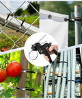 Beefy Heavy Duty Metal Zip Tie Gun Set With Stainless Steel Tool, 150 Black Metal Cable Ties in various outdoor uses