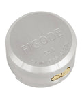 Stainless Steel Puck Lock Beefy Heavy Duty High Security Padlock with Hidden Shackle, 304 body, top view.