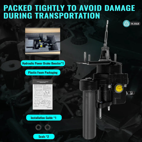 Heavy Duty Hydraulic Power Brake Booster Smooth Roll Stopping Direct Bolt On Installation For Cadillac Escalade and Chevy Avalanche. Packaged safely.