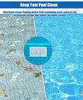 Wide Mouth Through Wall Skimmer Kit For Above Ground Pools Easy Install Debris Catcher Keeps Water Moving And Pool Clean Great For Quick Maintenance And Surface Debris Removal No Drama, showing pool cleaning effect