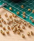 300 Pcs M3 Heat Set Threaded Brass Inserts Knurled For Plastic 3D Printing Secure Fastening M3 x D5 x L4 Bulk Pack