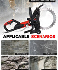 16-Inch Toroidal Electric Concrete Ring Saw 5500W Dry Wet Cutting With Water Pump Max Depth 11.8 Inch on concrete wall with scenarios