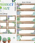 48 Pieces Rustic Bloom Name Tags Self Adhesive Labels With Succulent Theme For Desk Bulletin Boards Classroom Decor