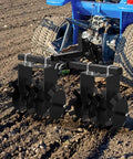 ATV UTV Towed 32 Inch Heavy Duty Disc Harrow With Universal 2 Inch Hitch For Leveling Ground and Loosening Soil