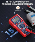 TRMS Digital Multimeter For DIY Electrical Projects, 2000 Counts with auto-power off feature on a dark grid background