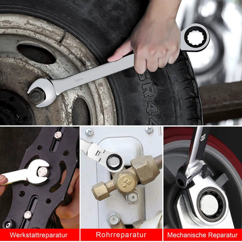 17mm Ratchet Wrench Combo with matte anti rust finish used in auto repair and home projects