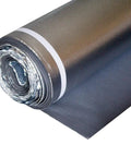 3 In 1 Vapor Barrier Flooring Underlayment Bundled With PreAttached Overlap Tape 2mm Thick rolled sound dampening foam pad for flooring prep.