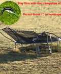 Heavy Duty Trampoline Ground Anchors 10 Inch U Type Wind Stakes 8 Pack Galvanized Steel Stakes for stability in wind