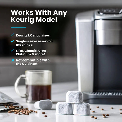 12 Pack Universal Replacement Filters For Coffee Machines Using K Cups, Fits Most 2.0 And Older Brews, Easy Install, Compatible With K Cafe, K Classic, K Elite, K Supreme, And More, Keeps Your Brew Fresh And Flavorful