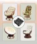 Heavy Duty Swivel Rocker Chair Mechanism With Steel Spring Plate Base And Complete Fastener Kit displayed with various chairs