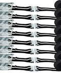 8 Pack 2 Inch By 15 Foot E Track Ratchet Straps With Reflective Webbing For Cargo Vans, Trailers And Containers, Heavy Duty Tie Downs