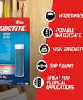 Epoxy Repair Putty For Quick Fixes Handy Two Part Moldable Adhesive That Bonds To Damp Surfaces And Cures Underwater For Small Emergency Repairs 2 Oz Stick 1 Pack packaging with features