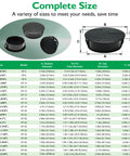 Size chart for 2 Inch Plastic Hole Plugs Flush Type Panel Snap In Locking Door Shelf Hole Cover For Round Drilling Holes Cabinet Cupboard Shelves End Caps Black Set Of 4