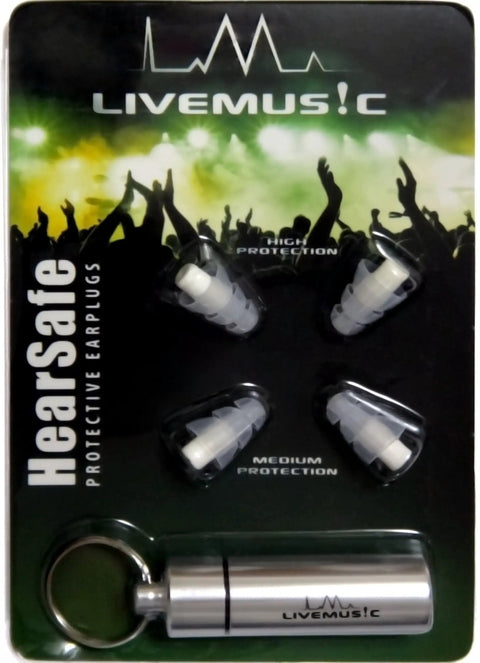 High Fidelity Ear Plugs for Musicians and Club Goers Reusable Noise Cancelling Ear Protection Up to 29dB NRR packaging with carry case