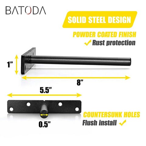Heavy Duty Eight Inch Floating Shelf Brackets With Hidden Steel Supports Hella Sturdy Pack Of Six Wall Mount Hardware For Modern Home Decor Rock Solid Build No Sweat Install For Stud Or Brick