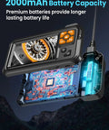Endoscope Camera With Light Pro Grade Dual Lens 4.3 Inch IPS Screen 1080P HD Borescope showing circuit design and 2000mAh battery